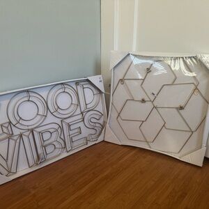 Gold Geometric Wall Decor Set